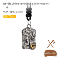 Collar Vikingo de Plata de Ley 925 - Estela Rúnica Collar Vikingo de Plata de Ley 925 - Estela Rúnica