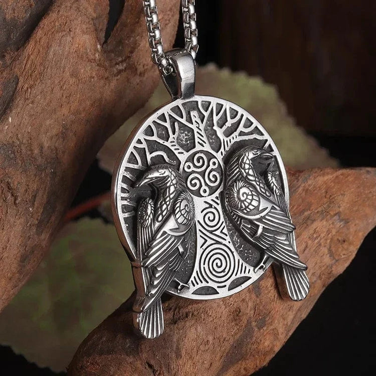 Collar vikingo Hugin et Munin Collar vikingo Hugin et Munin