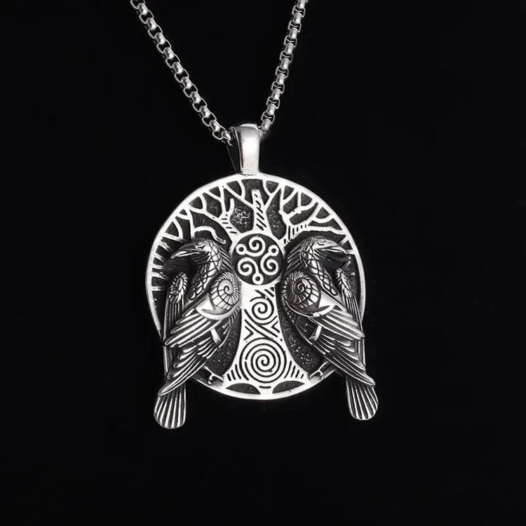 Collar vikingo Hugin et Munin Collar vikingo Hugin et Munin