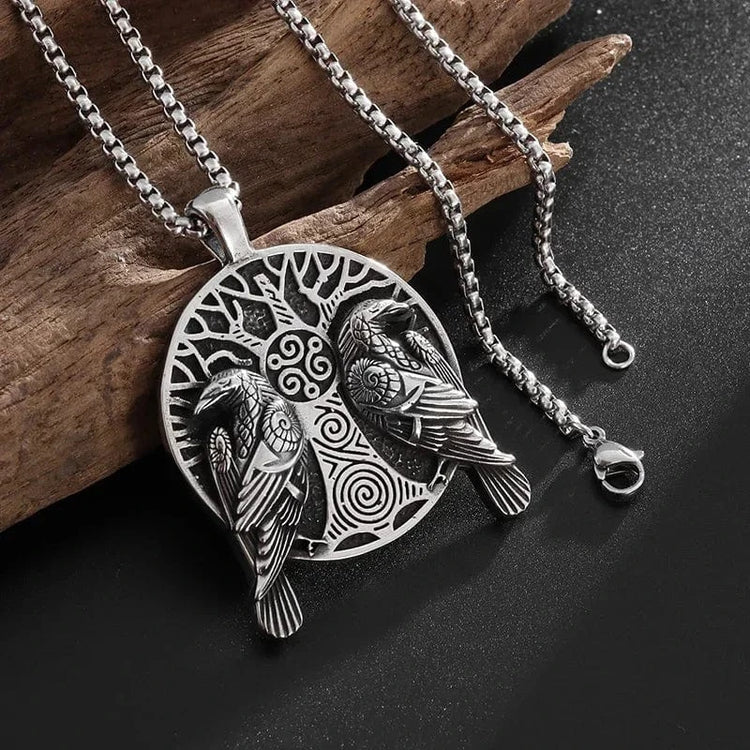 Collar vikingo Hugin et Munin Collar vikingo Hugin et Munin