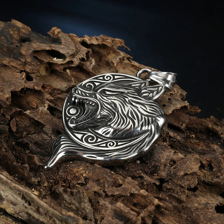 Collar vikingo el rugido del gran Fenrir Collar vikingo el rugido del gran Fenrir