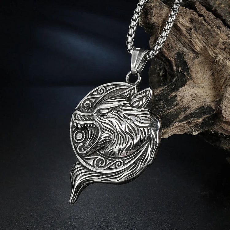 Collar vikingo el rugido del gran Fenrir Collar vikingo el rugido del gran Fenrir