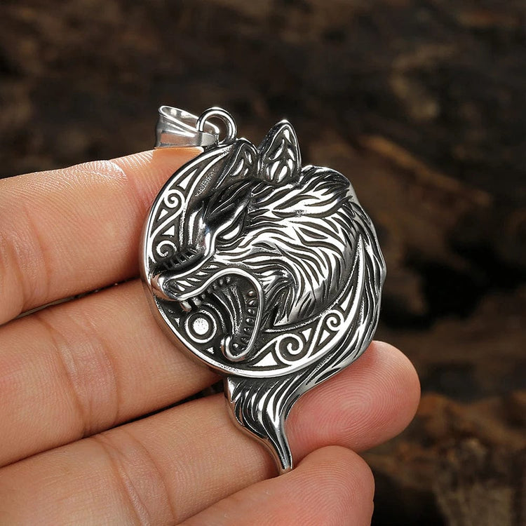 Collar vikingo el rugido del gran Fenrir Collar vikingo el rugido del gran Fenrir