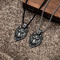 Collar de cabeza de lobo vikingo - Fenrir Collar de cabeza de lobo vikingo - Fenrir