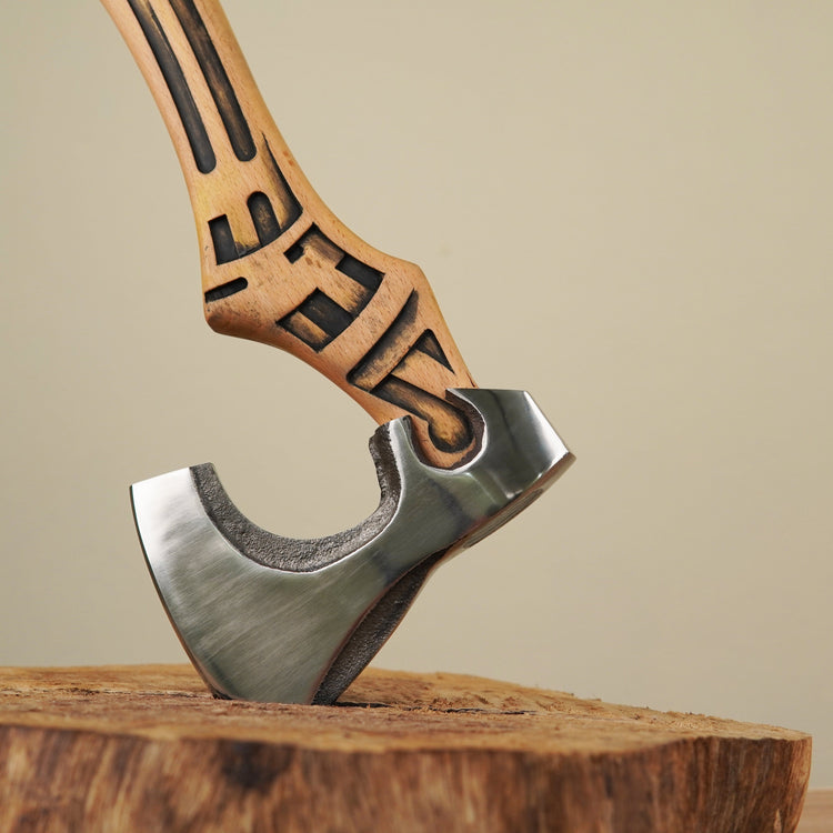 Hacha de guerrero vikingo - \"Eclipse de Hrafn y Skuggi Hacha de guerrero vikingo - \"Eclipse de Hrafn y Skuggi