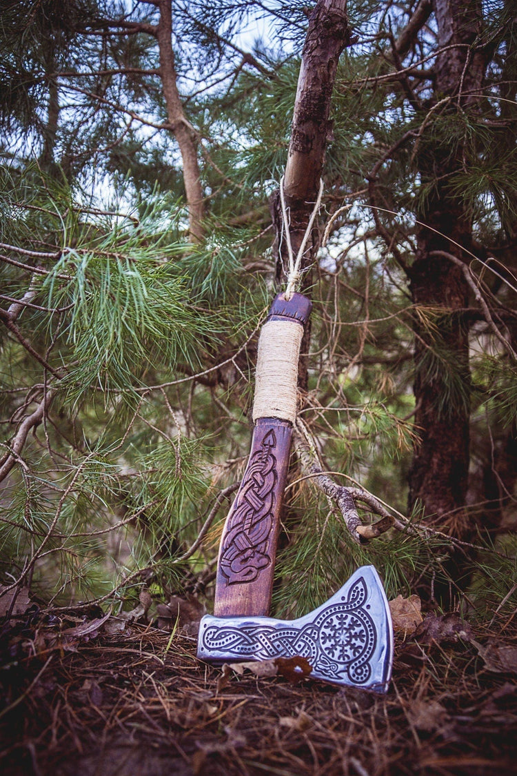 Hacha de guerrero vikingo - \"Hacha de hielo eterna Hacha de guerrero vikingo - \"Hacha de hielo eterna