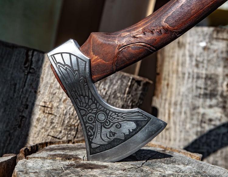 Hacha de guerrero vikingo - \"Hacha de la Aurora Boreal Hacha de guerrero vikingo - \"Hacha de la Aurora Boreal