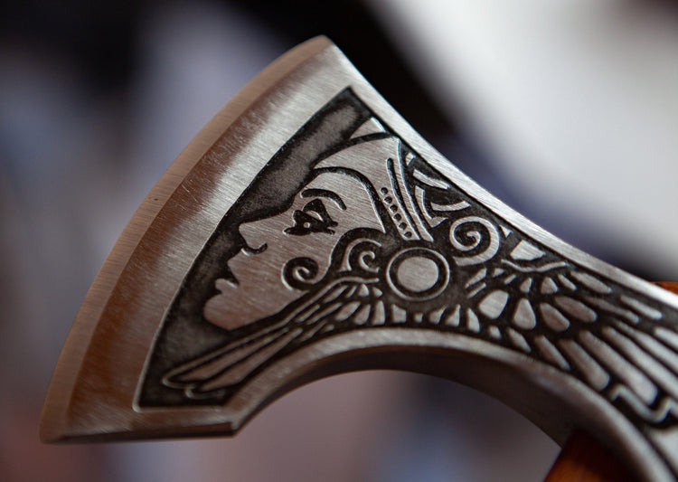 Hacha de guerrero vikingo - \"Hacha de la Aurora Boreal Hacha de guerrero vikingo - \"Hacha de la Aurora Boreal