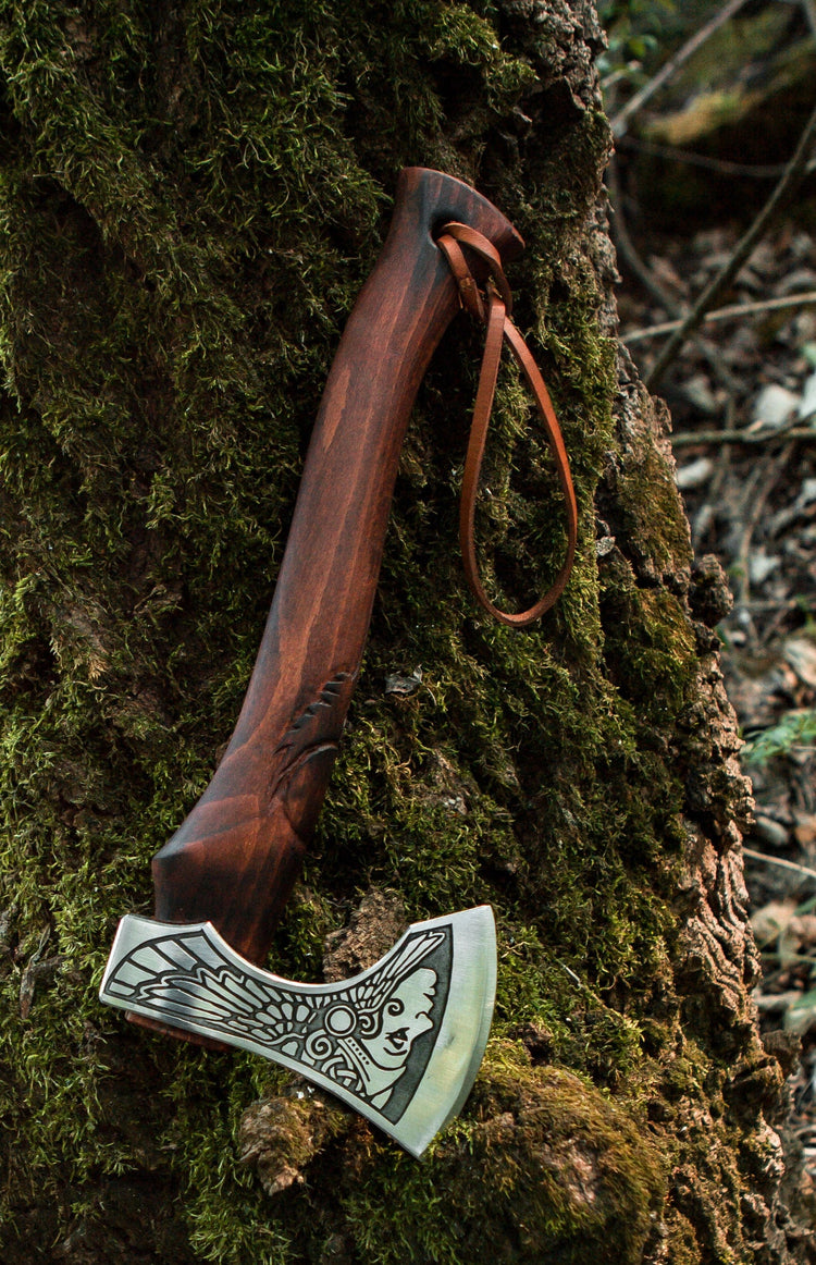 Hacha de guerrero vikingo - \"Hacha de la Aurora Boreal Hacha de guerrero vikingo - \"Hacha de la Aurora Boreal