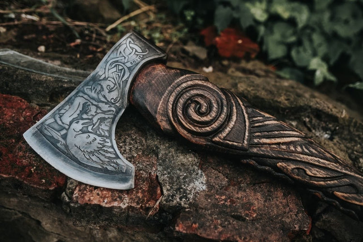 Hacha de guerrero vikingo - \"Hacha del enano de montaña Hacha de guerrero vikingo - \"Hacha del enano de montaña