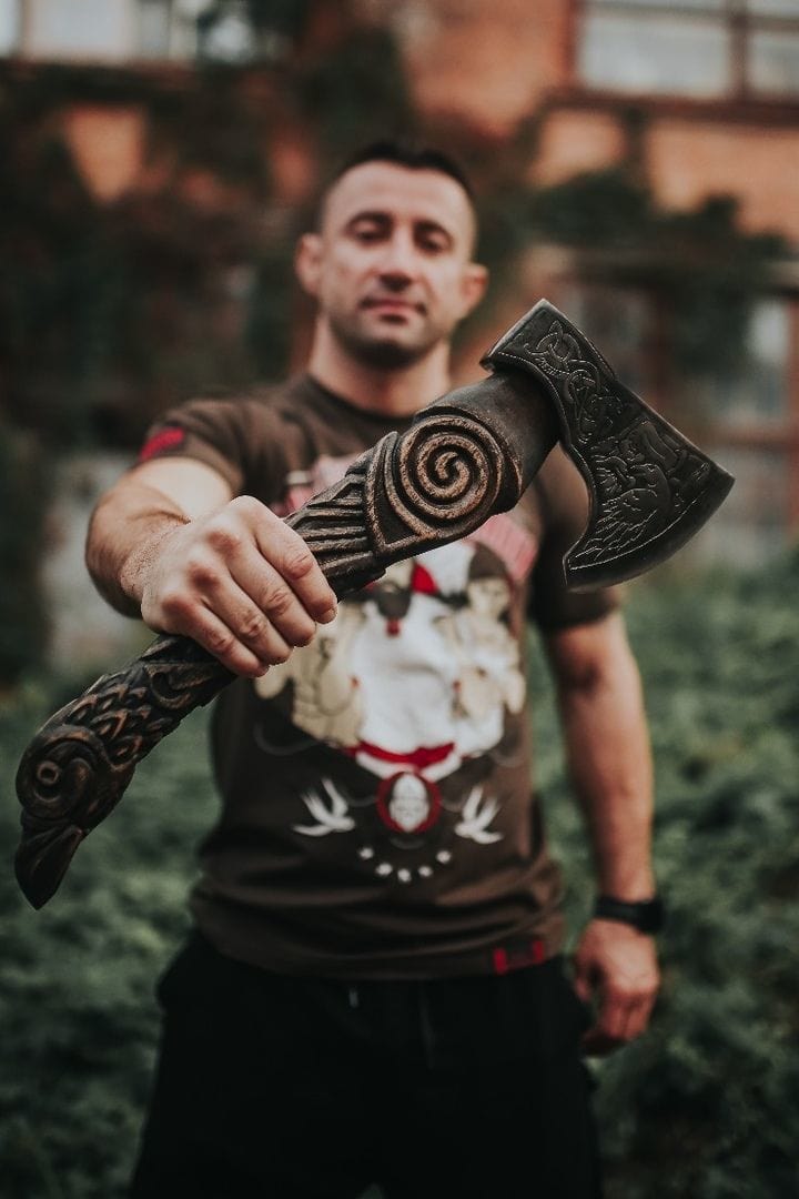 Hacha de guerrero vikingo - \"Hacha del enano de montaña Hacha de guerrero vikingo - \"Hacha del enano de montaña