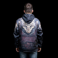 Sudadera con capucha vikinga Fenrir Warrior Gear Sudadera con capucha vikinga Fenrir Warrior Gear
