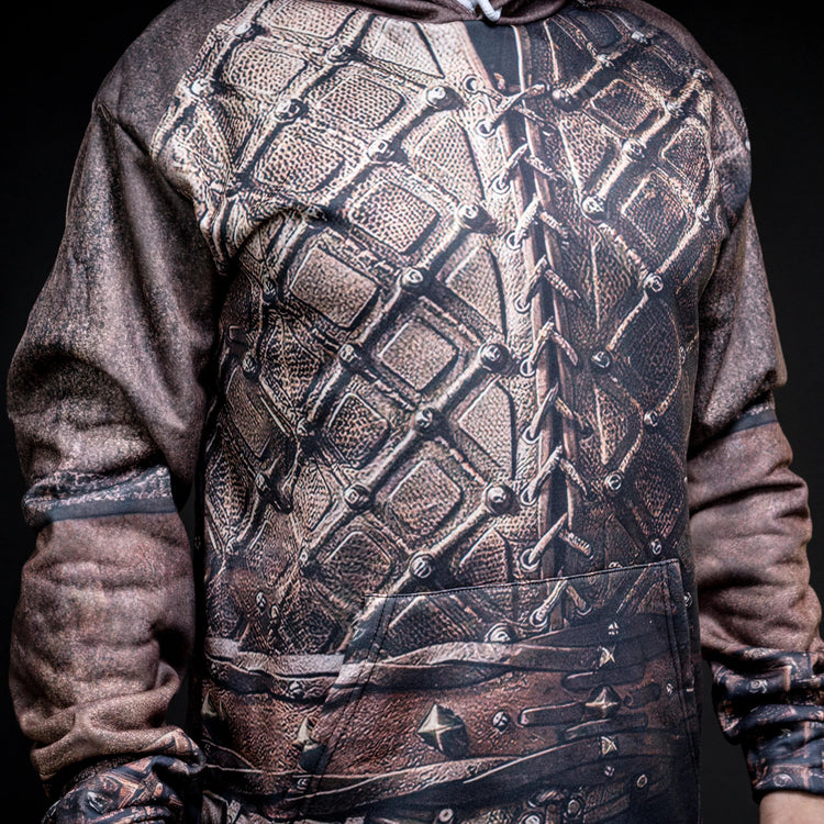 Sudadera vikinga con capucha \"Skjaldmö Equipment Hoodie Sudadera vikinga con capucha \"Skjaldmö Equipment Hoodie