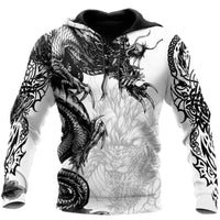 Sudadera vikinga con capucha Ouroboros enfurecido - Círculo de Batalla Sudadera vikinga con capucha Ouroboros enfurecido - Círculo de Batalla