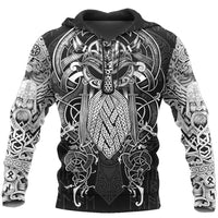 Sudadera vikinga con capucha \"Thor's Epicenter - Power of Thunder Sudadera vikinga con capucha \"Thor's Epicenter - Power of Thunder