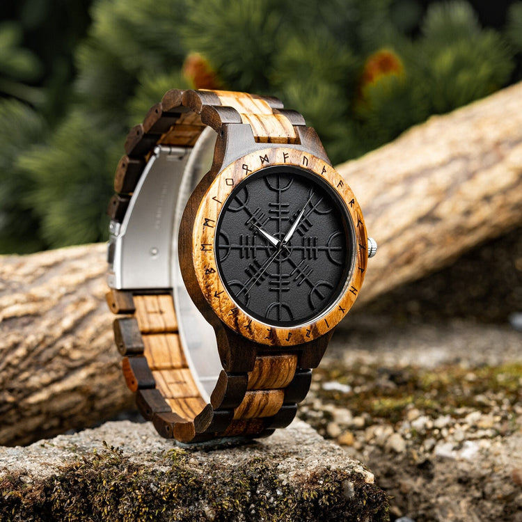 Reloj de madera - Vegvisir Reloj de madera - Vegvisir