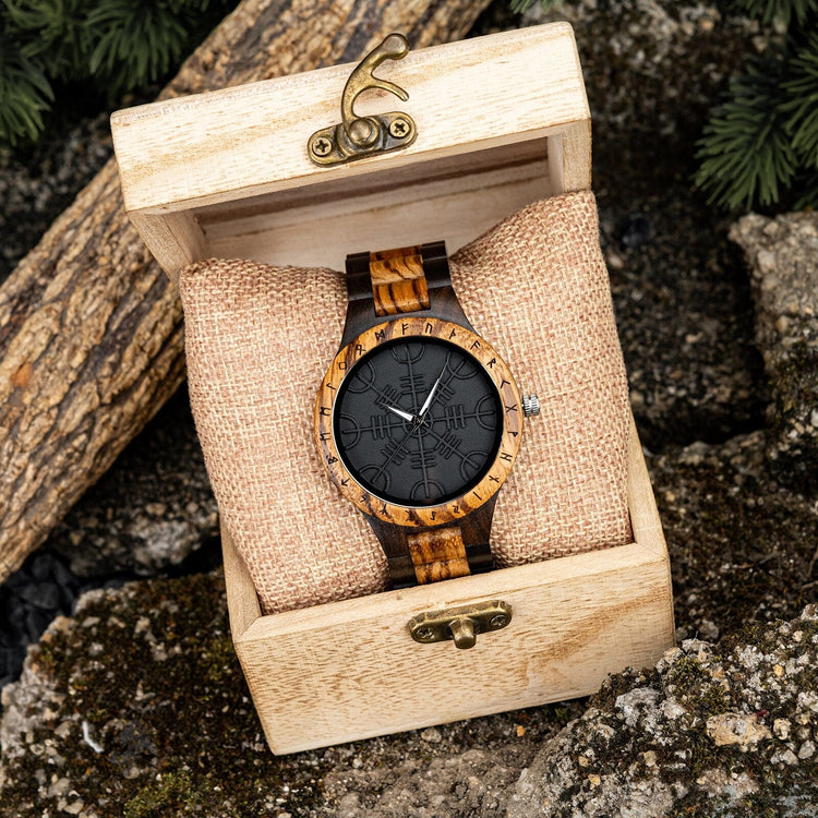 Reloj de madera - Vegvisir Reloj de madera - Vegvisir