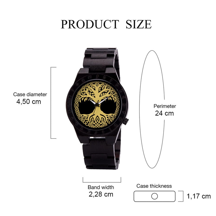 Reloj de madera - Yggdrasil Reloj de madera - Yggdrasil