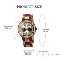 Reloj de madera - Yggdrasil Bois Intense Reloj de madera - Yggdrasil Bois Intense