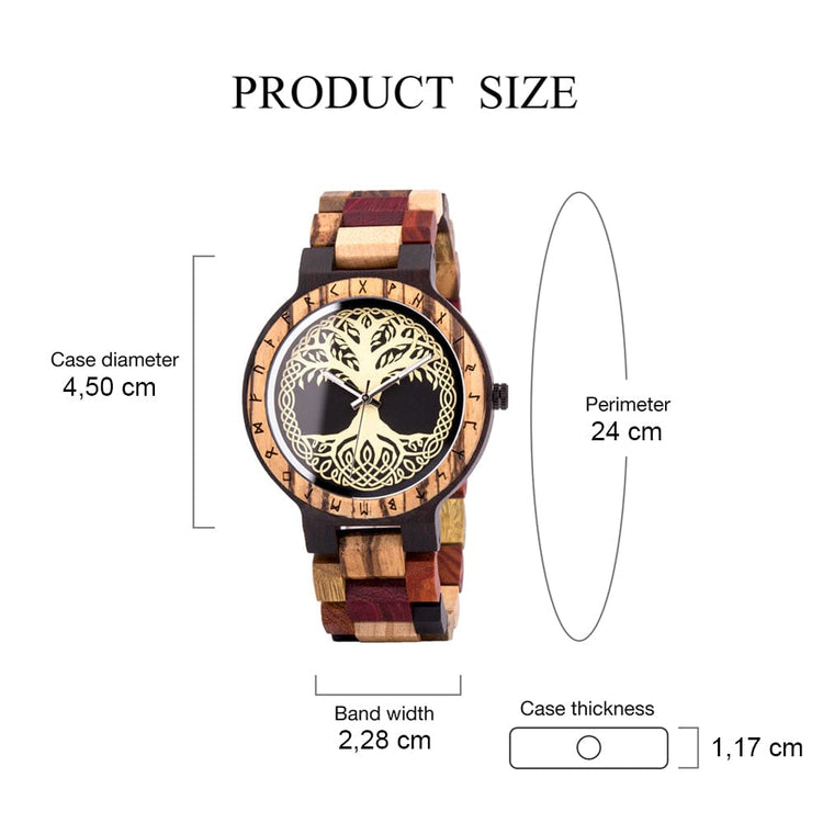 Reloj de madera - Yggdrasil Bois Intense Reloj de madera - Yggdrasil Bois Intense