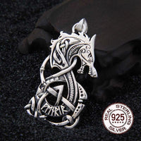 Colgante de plata de ley 925 - La Rage de Fenrir Colgante de plata de ley 925 - La Rage de Fenrir