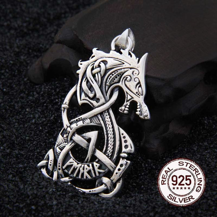 Colgante de plata de ley 925 - La Rage de Fenrir Colgante de plata de ley 925 - La Rage de Fenrir