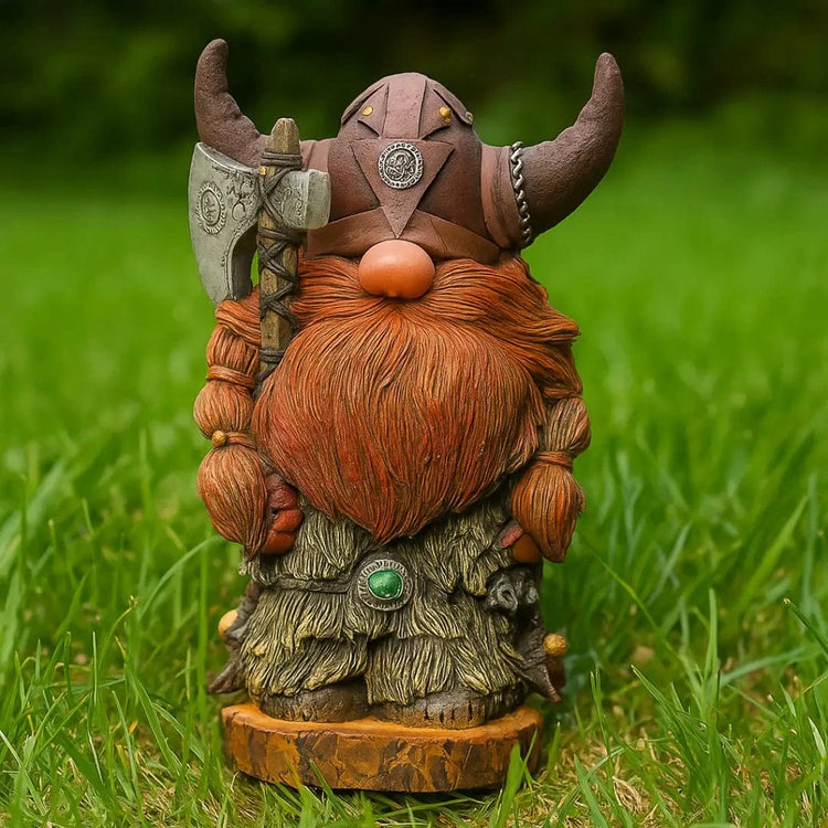 Gran estatua de un guerrero vikingo Gran estatua de un guerrero vikingo