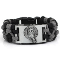 Pulsera de cuervo de Odín con paracord Pulsera de cuervo de Odín con paracord