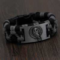 Pulsera de cuervo de Odín con paracord Pulsera de cuervo de Odín con paracord
