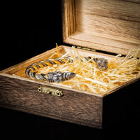Pulsera de lealtad vikinga - Cuervos de Odín Oro y Plata Pulsera de lealtad vikinga - Cuervos de Odín Oro y Plata