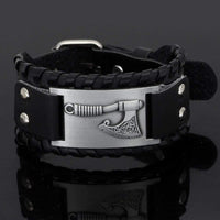 Pulsera de cuero con forma de hacha Pulsera de cuero con forma de hacha