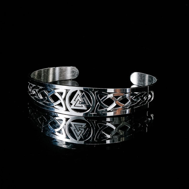 Pulsera ajustable de acero inoxidable Viking Valknut Pulsera ajustable de acero inoxidable Viking Valknut