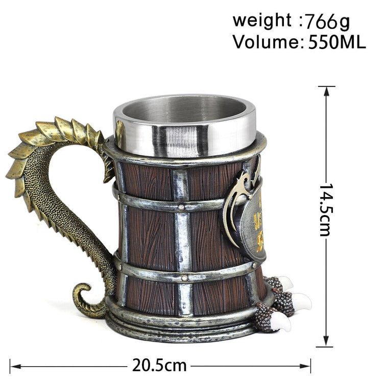 Taza vikinga \"All we need skal\" de resina Taza vikinga \"All we need skal\" de resina