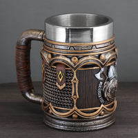 Taza vikinga \"Berserker Fury\" de resina Taza vikinga \"Berserker Fury\" de resina