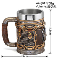 Taza vikinga \"Berserker Fury\" de resina Taza vikinga \"Berserker Fury\" de resina