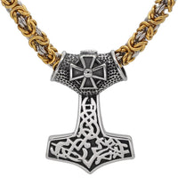 Collar de valentía Mjolnir ornamentado Collar de valentía Mjolnir ornamentado