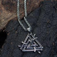 Collar Swords of the Fallen Heroes - Valknut Collar Swords of the Fallen Heroes - Valknut