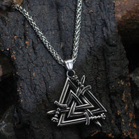 Collar Swords of the Fallen Heroes - Valknut Collar Swords of the Fallen Heroes - Valknut