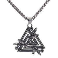 Collar Swords of the Fallen Heroes - Valknut Collar Swords of the Fallen Heroes - Valknut