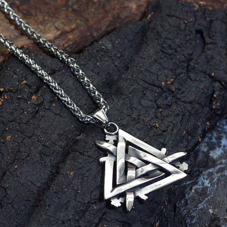Collar Swords of the Fallen Heroes - Valknut Collar Swords of the Fallen Heroes - Valknut