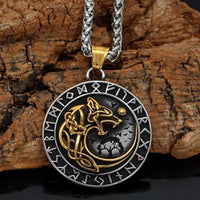 Collar de lobo dorado gigante - Fenrir Collar de lobo dorado gigante - Fenrir