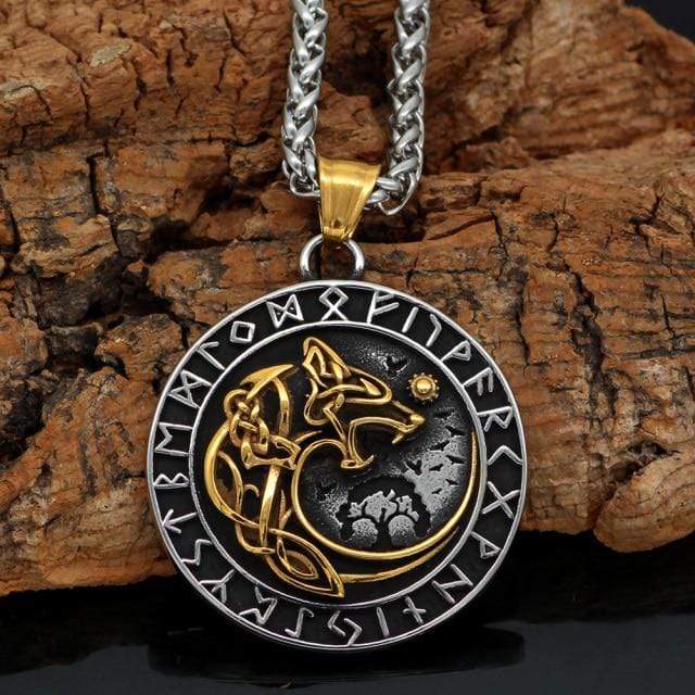 Collar de lobo dorado gigante - Fenrir Collar de lobo dorado gigante - Fenrir