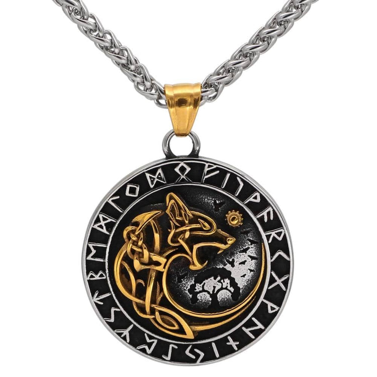 Collar de lobo dorado gigante - Fenrir Collar de lobo dorado gigante - Fenrir