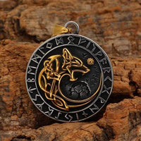 Collar de lobo dorado gigante - Fenrir Collar de lobo dorado gigante - Fenrir