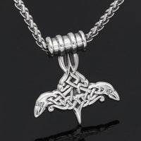 Collar Mjolnir en forma de cuervos de Odín Collar Mjolnir en forma de cuervos de Odín