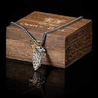 Collar de punta de lanza vikinga - Símbolo de Vegvisir Collar de punta de lanza vikinga - Símbolo de Vegvisir