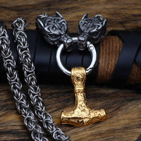 Collar de poder de Mjolnir y protección para Freki y Geri. Collar de poder de Mjolnir y protección para Freki y Geri.