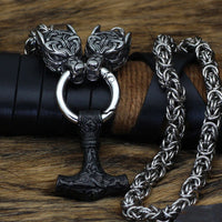 Collar de poder de Mjolnir y protección para Freki y Geri. Collar de poder de Mjolnir y protección para Freki y Geri.