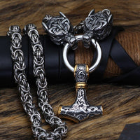 Collar de poder de Mjolnir y protección para Freki y Geri. Collar de poder de Mjolnir y protección para Freki y Geri.