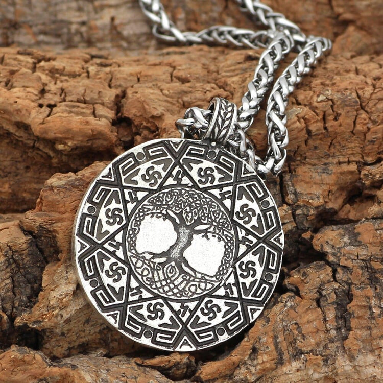 Collar talismán sagrado Yggdrasil Collar talismán sagrado Yggdrasil
